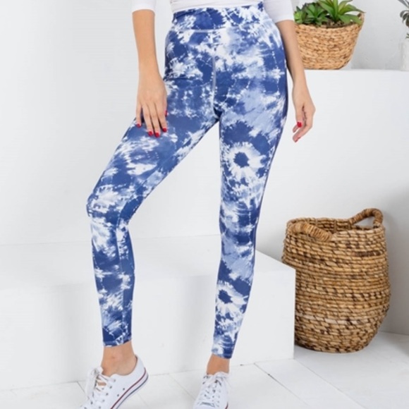 Peach Love California Pants - Trendy Tie Dye Leggings